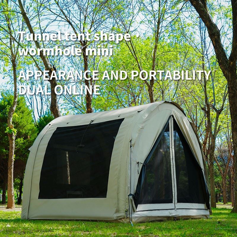 Black Vinyl Oxford Fabric Inflatable Tent factory